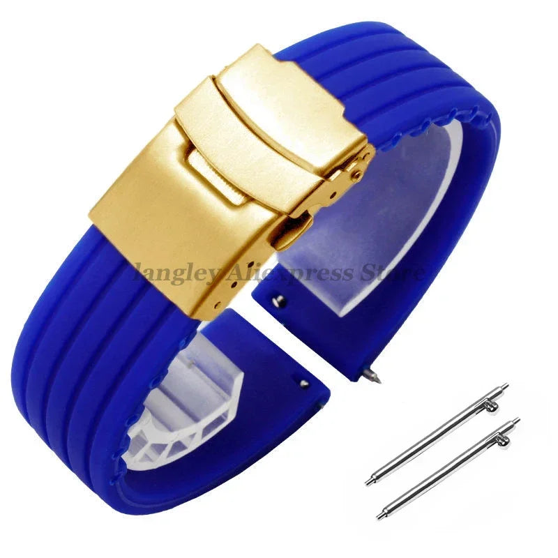 Quick Release Silicone Watch Strap 18–24mm – For Huawei, Seiko, Omega, Fossil & More