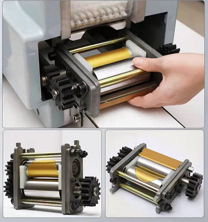 Electric Dumpling Wrapper Machine – 110V/220V, Round & Square Wonton Skin Maker, Commercial