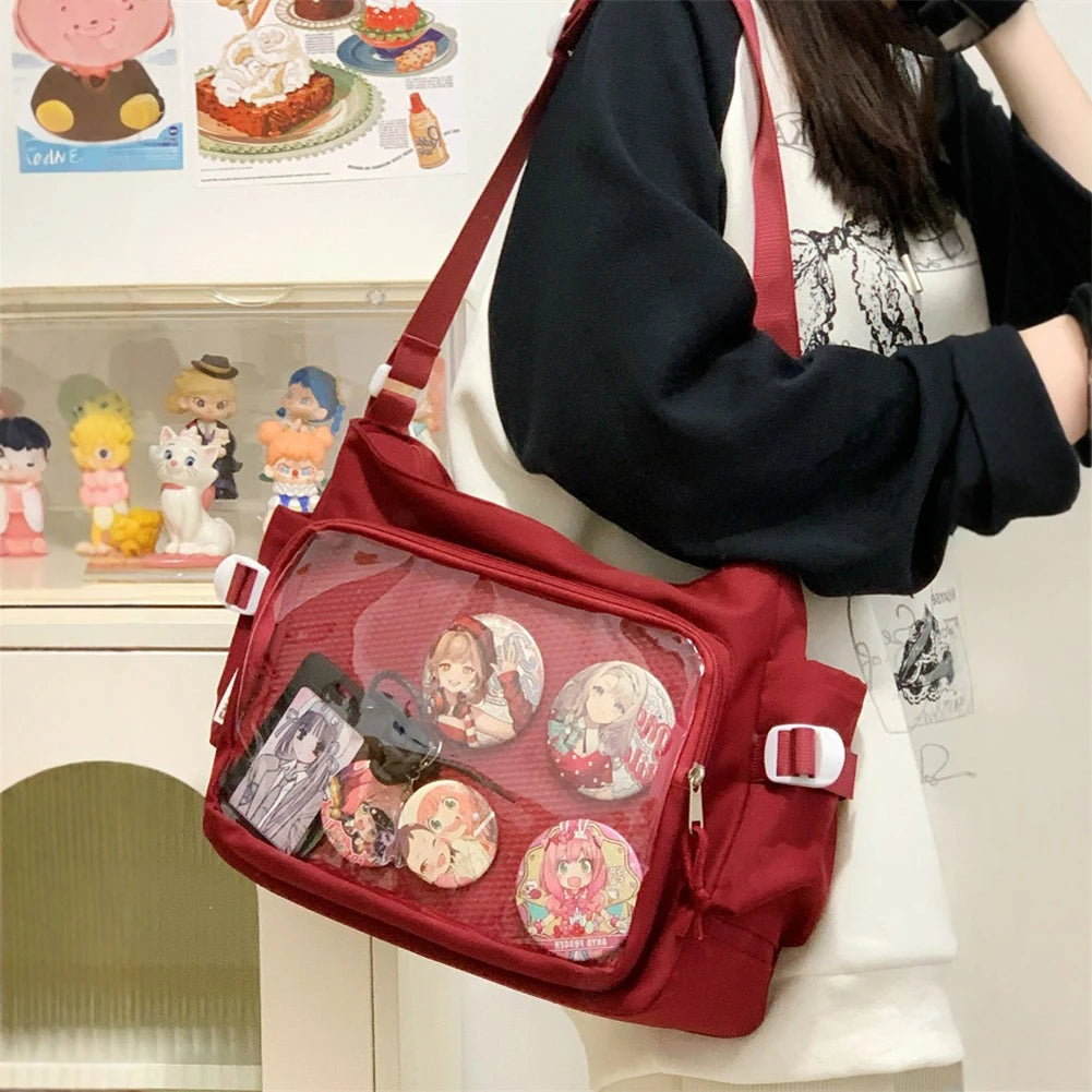 Japanese Ita Bag with Clear Window – Anime Shoulder Bag