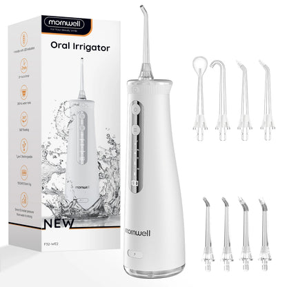 Cordless Water Flosser | 4 Jet Tips | 4 Modes | 260ml | IPX7 Waterproof