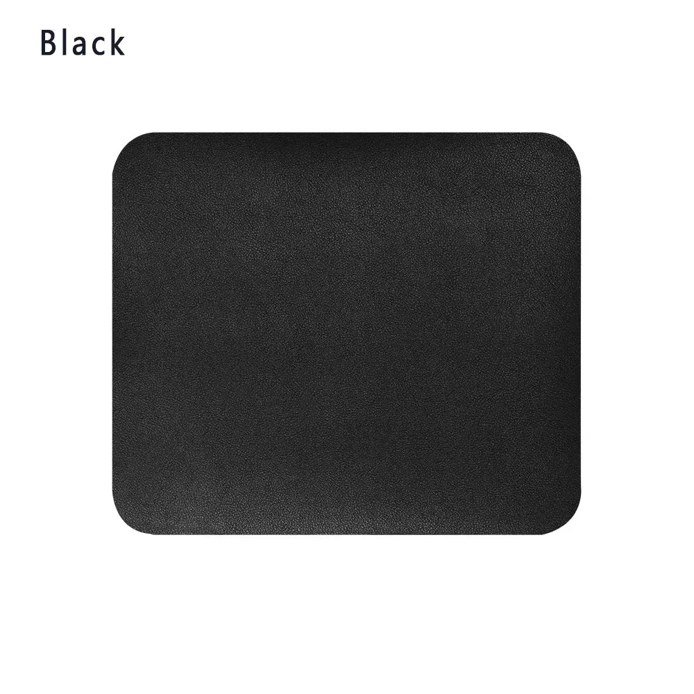 Creative Anti-Slip Leather Mouse Pad – Smooth Fabric, Desk Mat for Laptop, PC & MacBook