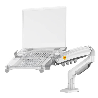 2 in 1 Monitor & Laptop Stand – 17–30" Monitor + 10–17" Laptop Desk Mount
