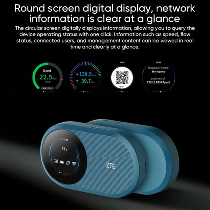 ZTE U10S Pro 4G LTE WiFi 6 Pocket Router | 229Mbps | 3000mAh | 32 Users | SIM Card MiFi Hotspot
