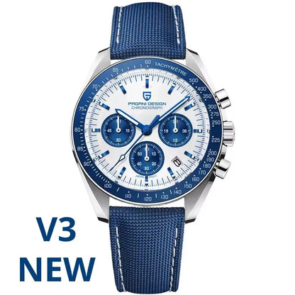 PAGANI DESIGN V5 Moon Men's Watch – Luxury Quartz Chronograph, Waterproof, Stainless Steel, 2026