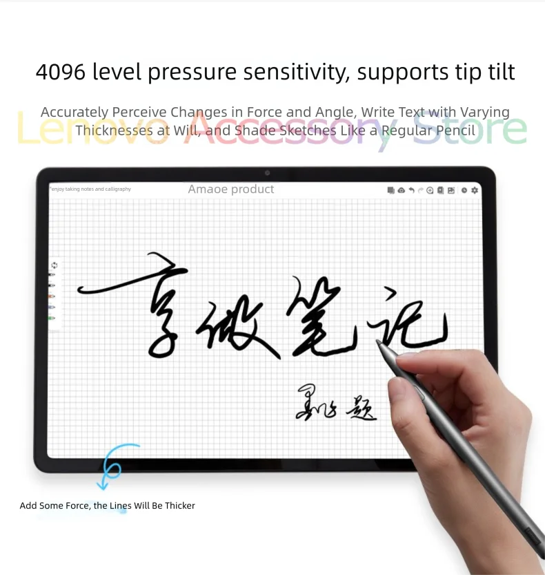 Lenovo AP501U Stylus Pen – TypeC Charging, Magnetic & Tilt Sensitivity