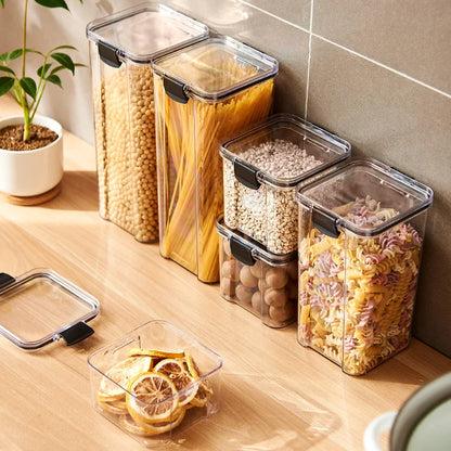 Airtight Kitchen Storage Jars | Moisture-Proof PET Containers 460ml–1800ml