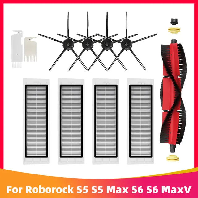 Roborock S5 MAX / S6 MAX / S6 MAXV Accessories | HEPA Filter, Brush, Mop, Water Tank