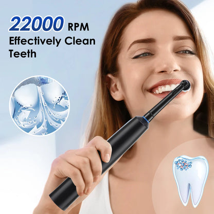 Smart Rotating Electric Toothbrush – 5 Modes, 4 Replacement Heads, Timer, Teeth Whitening, Rechargeable