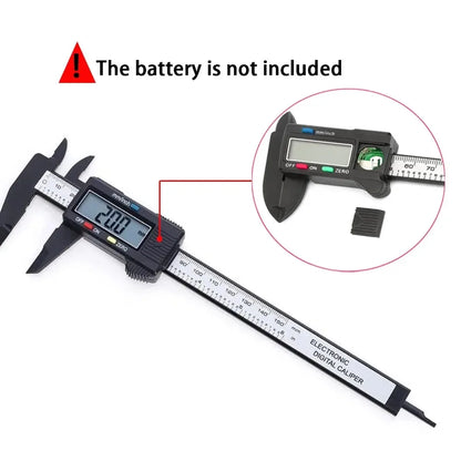 Digital Vernier Caliper 100–150mm – Carbon Fiber Electronic Measuring Tool