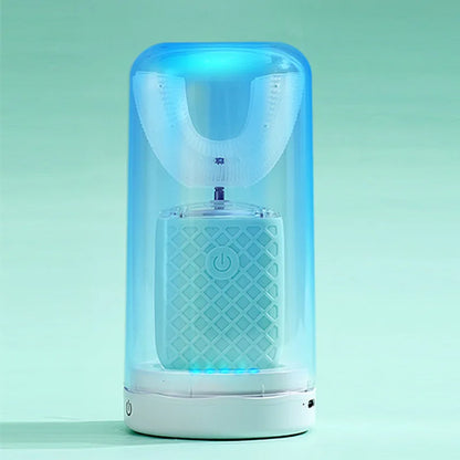 360° U-Type Electric Toothbrush – Adults & Kids, USB Charging, Teeth Whitening