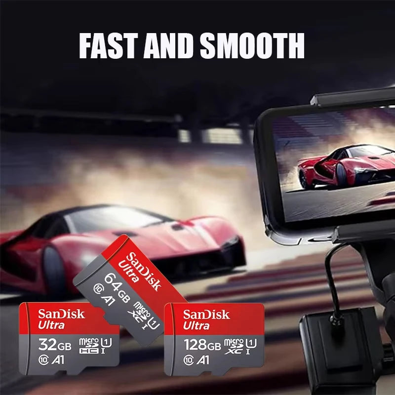 SanDisk Micro SD Card – 32GB to 512GB Class 10 A1 UHS-I