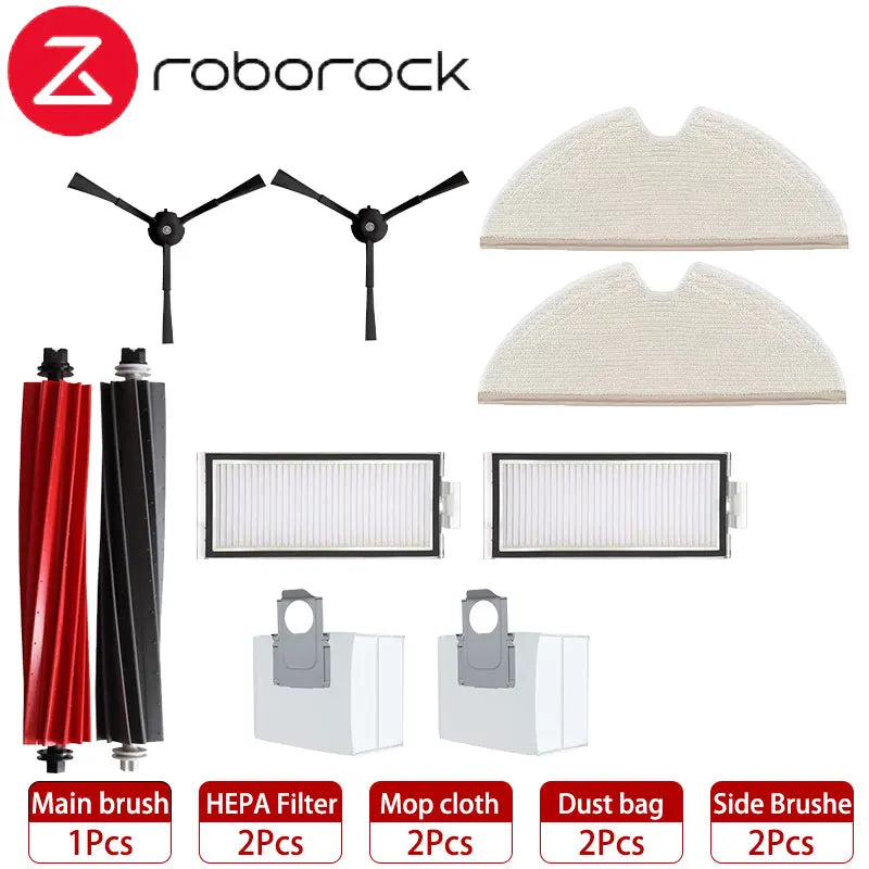 Roborock Q8 Max / Q8 Max+ / Q5 Pro / Q5 Pro+ Robot Vacuum Accessories – Brush, Filter, Mop & Dust Bag