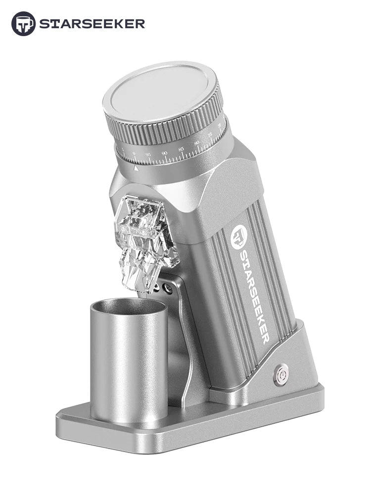 STARSEEKER E64 Espresso Grinder – 64mm Titanium Flat Burr, Stepless