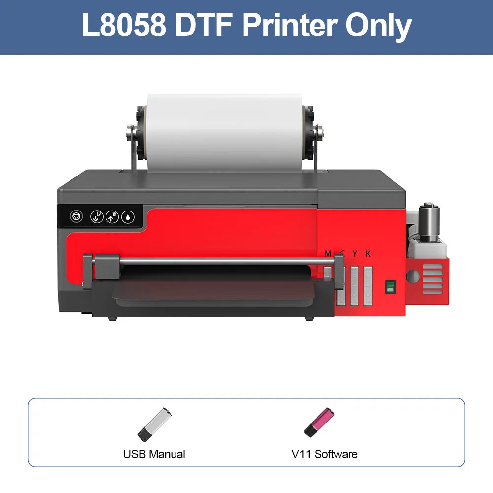 A4 DTF Printer with Epson XP600 Head & Roll Feeder