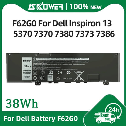 SKOWER F62G0 Laptop Battery – Dell Inspiron 13 7373 7386 5370 7370 7380 P83G P87G