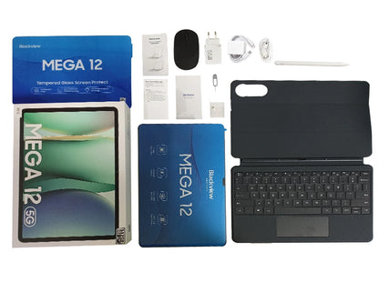 Blackview MEGA 12 5G Tablet – 12.2" 2.4K 120Hz, Dimensity 7200, 50MP, 10000mAh, Android 16