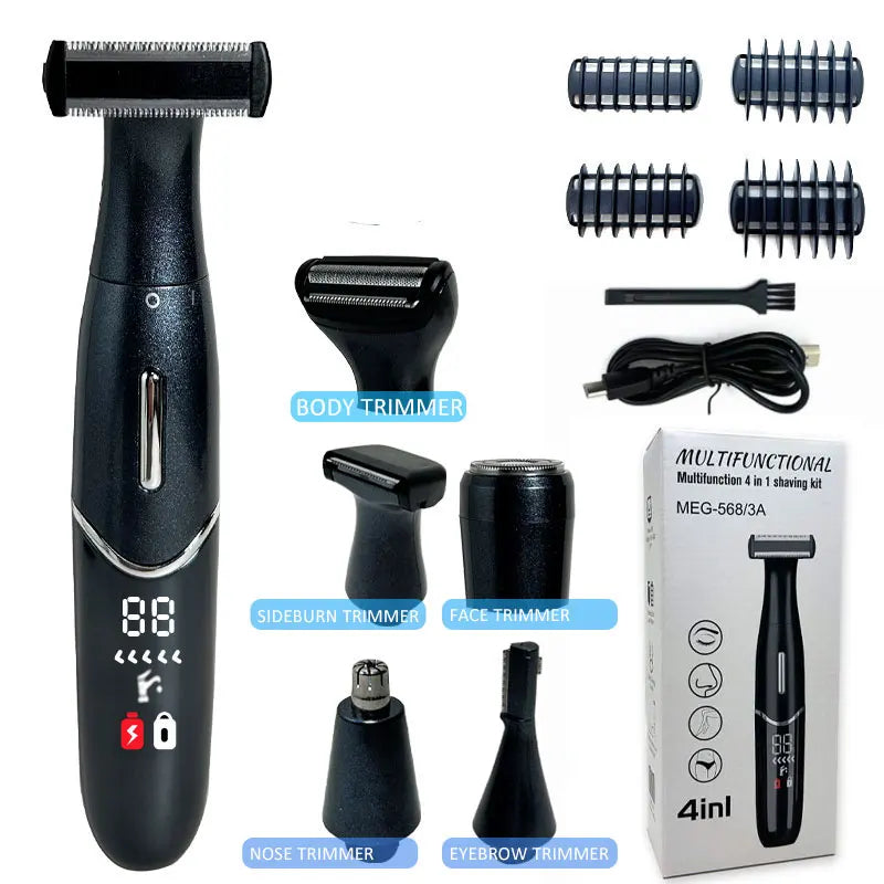 Intimate Areas Precision Shaver & Trimmer – Bikini Line, Pubic Hair & Beard Clipper for Men