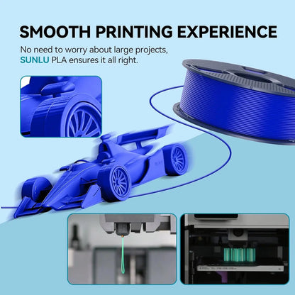 SUNLU 3D Printer Filament – 10 Rolls 1.75mm PLA / PETG / PLA+, 1KG Each, EU & US Warehouse