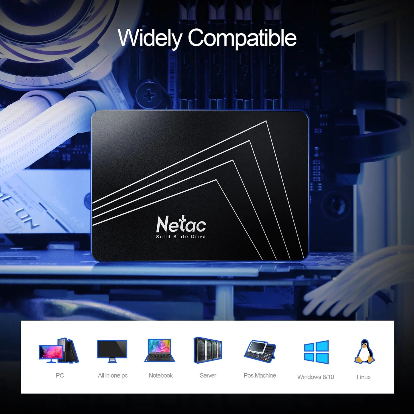 Netac 2.5" SATA3 SSD | 128GB to 4TB | Internal Solid State Drive | Laptop & Desktop Upgrade