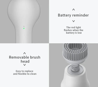 Wireless Handheld Electric Cleaning Scrubber – Rechargeable, Multi-Surface Brush Tool for Car, Home & Kitchen