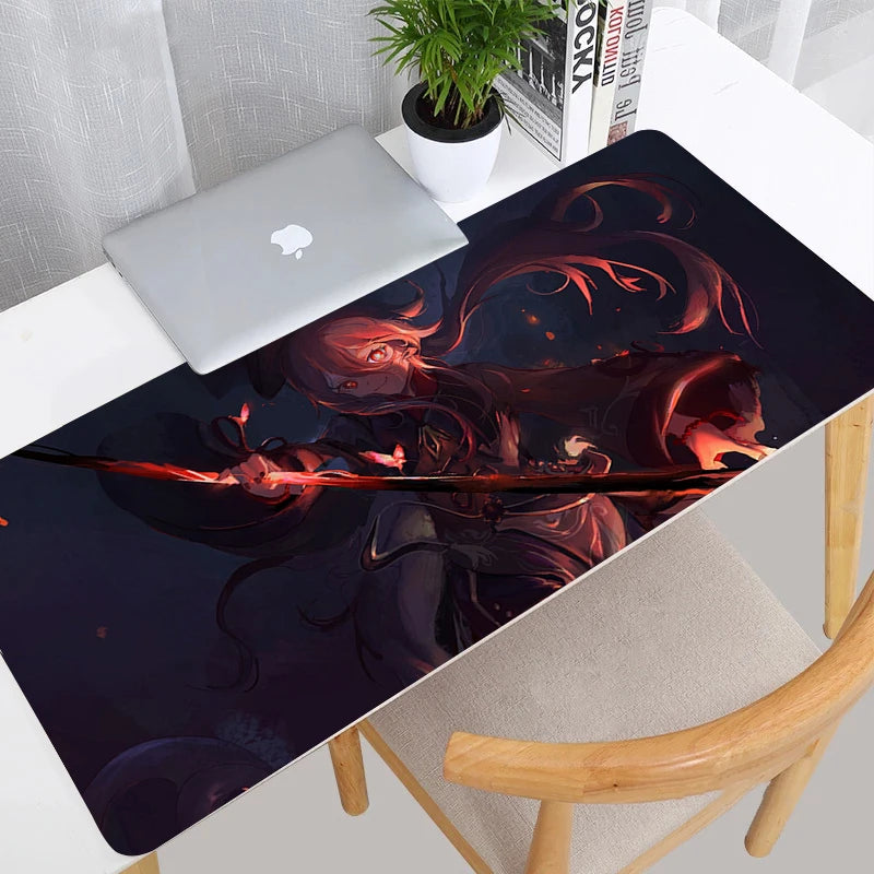 Genshin Impact Anime Gaming Mouse Pad – Large Desk Mat, Multiple Sizes