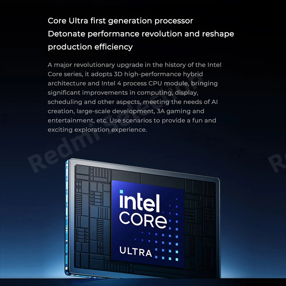 Xiaomi RedmiBook Pro 16 – Intel Core Ultra 5/7, ARC Graphics, 32GB DDR5, 1TB SSD, 3.1K 165Hz