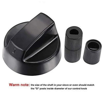 Universal Control Knobs Set with 12 Adapters – Replacement Knobs for Stoves & Ovens