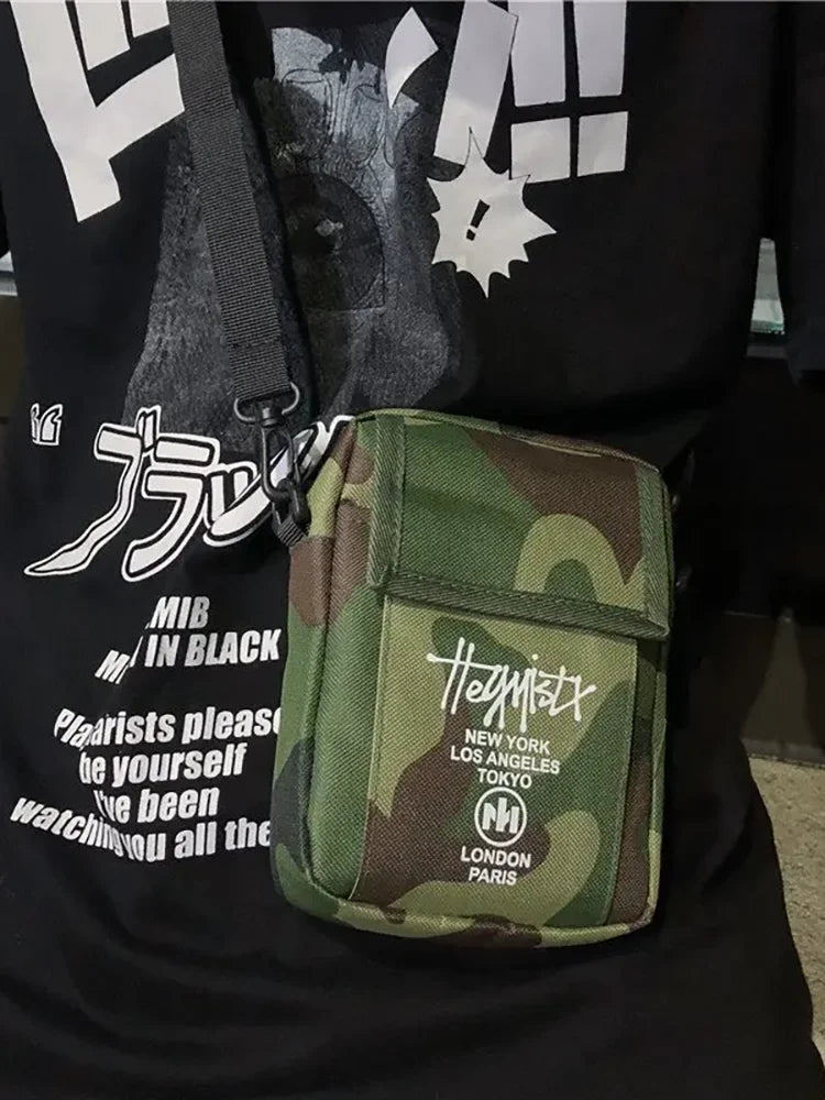 Street Hip Hop Shoulder Bag - Japanese Style Oxford Clutch for Men & Women