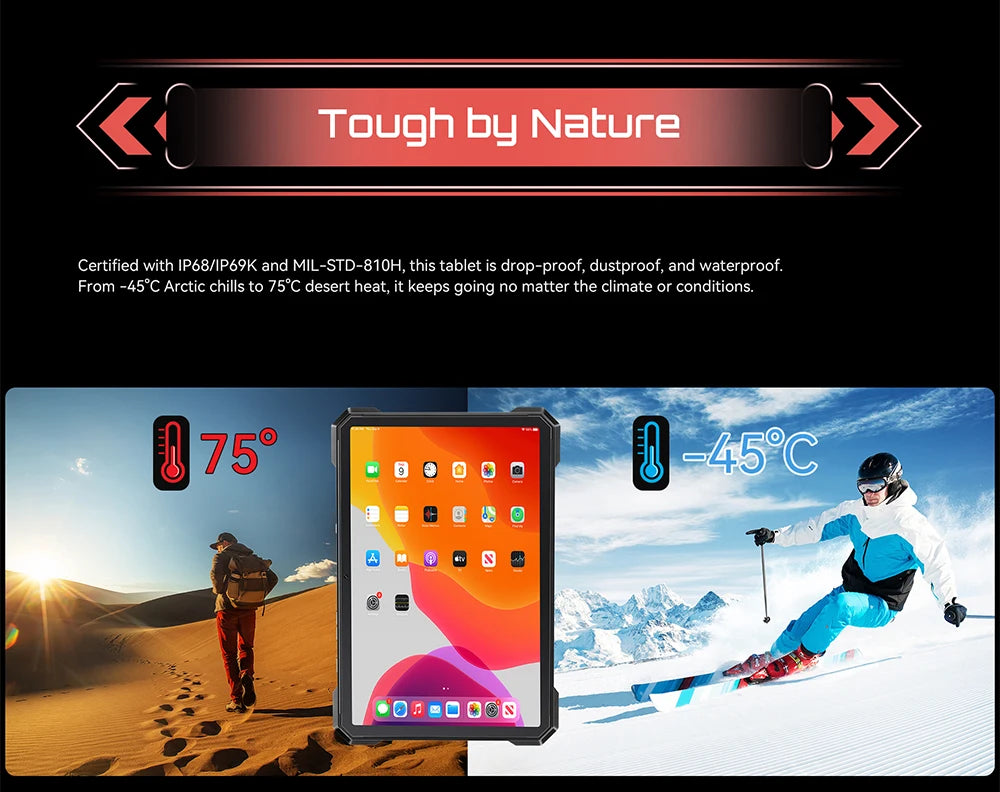 Cubot TAB KingKong S Rugged Tablet – Android 15, 15300mAh, 48MP, 10.1" 90Hz, 4G LTE