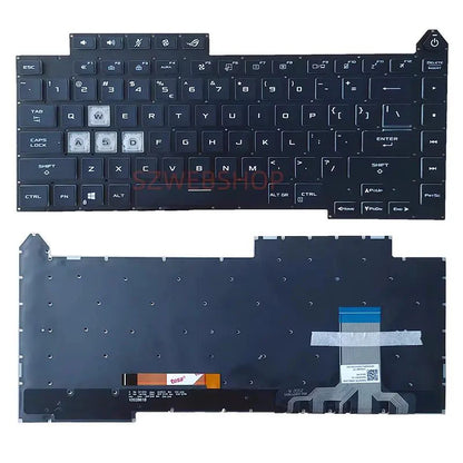 ASUS ROG Strix G15 G513 Replacement Keyboard – US Backlit | G513Q G513QM G513QY G533 | 2021