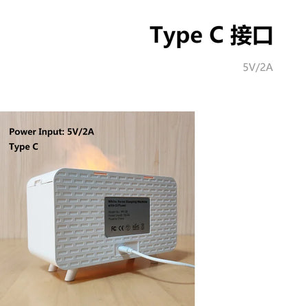 3-in-1 Bluetooth Speaker, White Noise Night Light & Humidifier – 8 Nature Sounds Sleep Machine