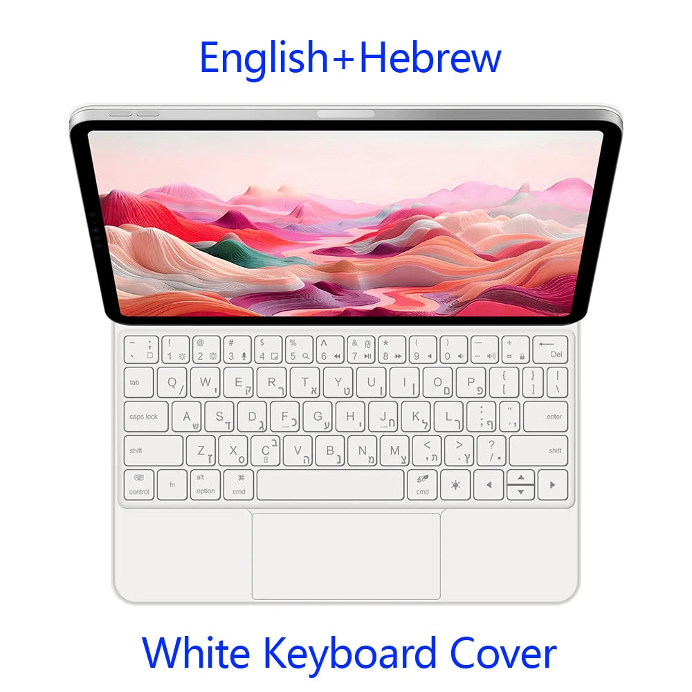 Backlit Magic Keyboard Case for iPad Air 11" M2/M3/M4 2024-2026 – Multi-touch, Smart Folio