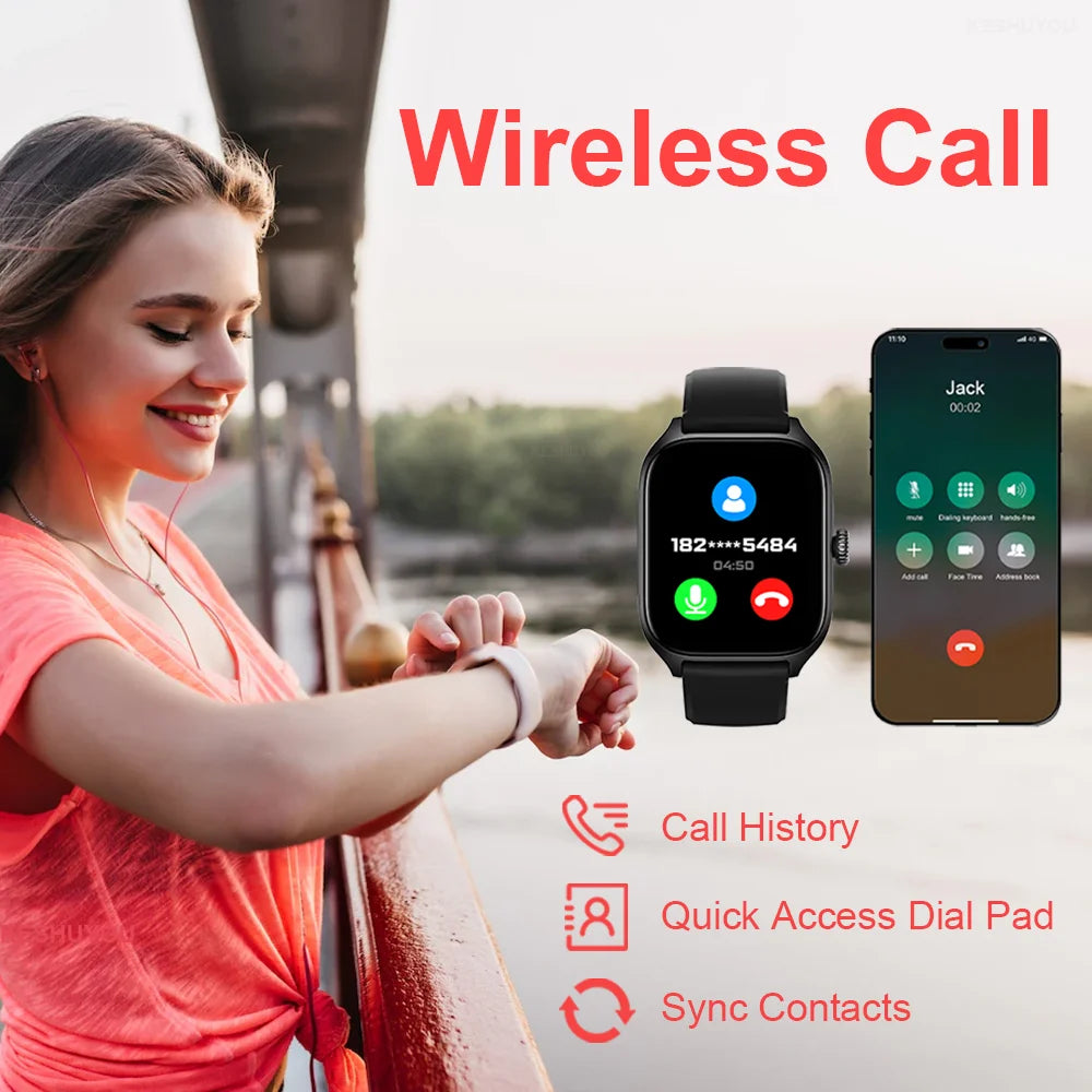 R.E.D. Shopping H9 Smart Watch with 2.01-inch HD display, Bluetooth calling, sports modes, and health monitoring features.