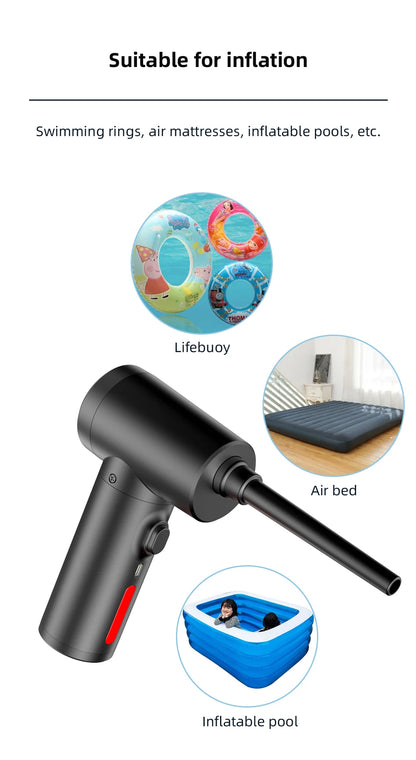 Wireless Air Duster 50000 RPM – USB Compressed Air Blower for PC, Laptop, Keyboard & Camera