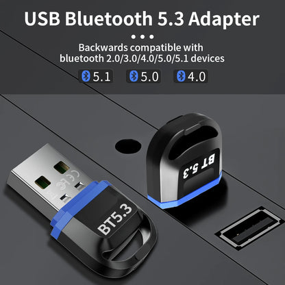USB Bluetooth 5.4 Dongle Adapter – Wireless Audio, Mouse & Keyboard Receiver