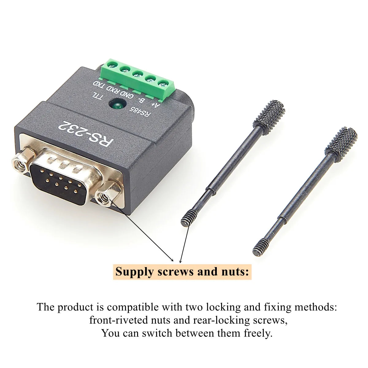 RS232 to RS485 / RS422 Serial Converter – 3.3V & 5V TTL | Full Duplex Communication