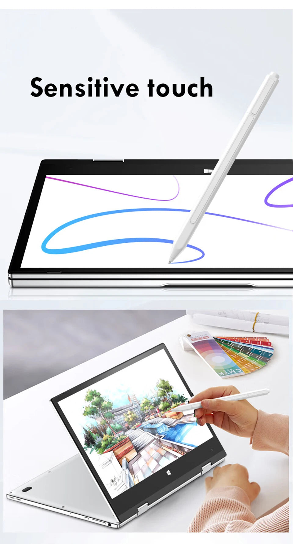 11.6" 2-in-1 Touch Laptop Tablet – Intel Core i7-8500Y, 8GB RAM, up to 2TB SSD, 360° Flip, Windows 11