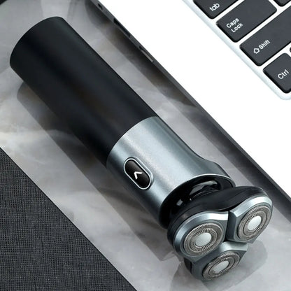 VGR rechargeable wet and dry electric shaver for men, washable beard and stubble razor, ideal for personal grooming.
