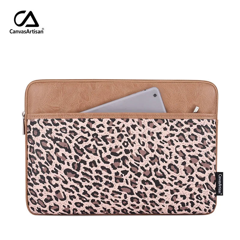 Laptop Sleeve Bag 11–15.6 Inch – Canvas, Zipper, for MacBook, Lenovo, HP, Acer – Multiple Prints