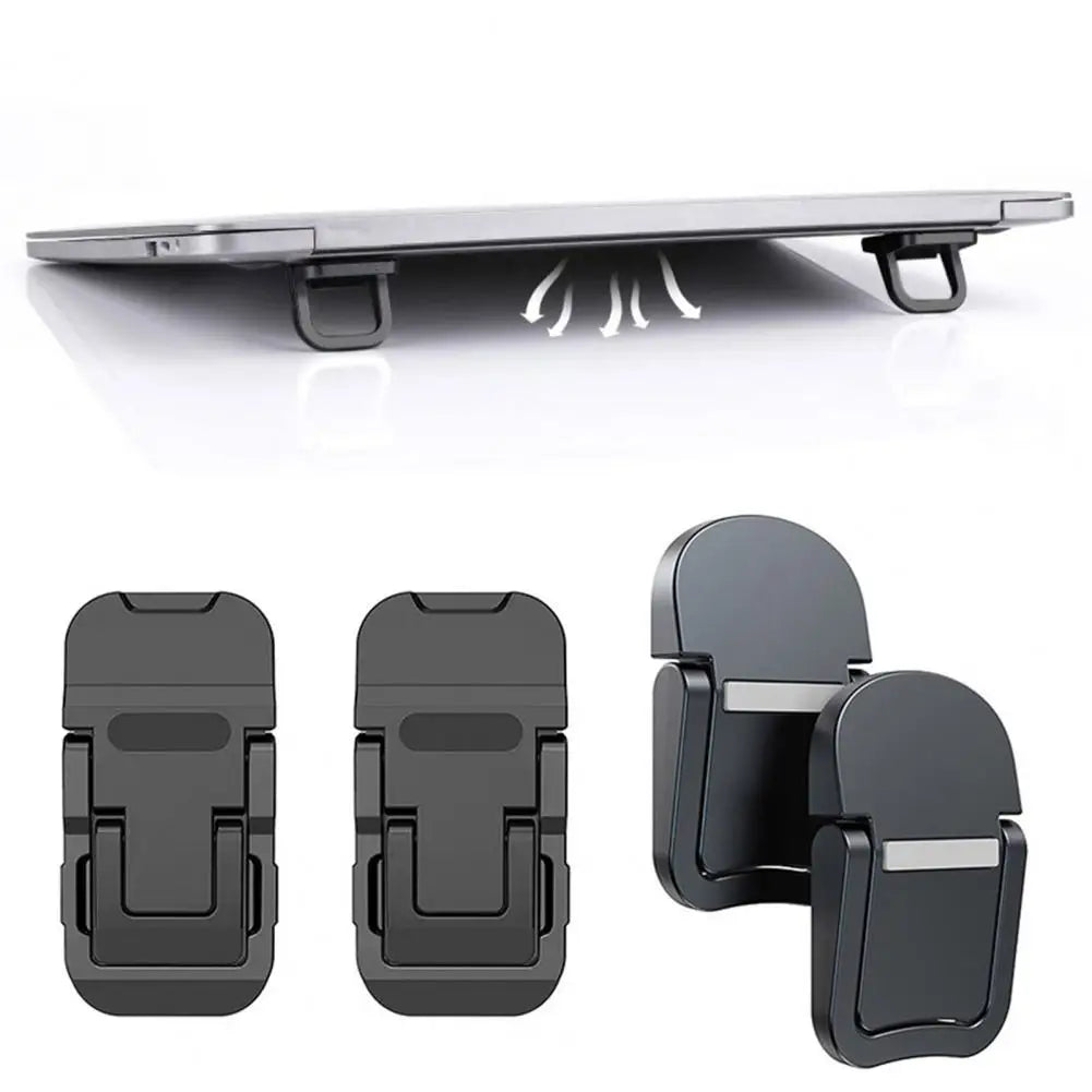 Adjustable Foldable Laptop & Keyboard Stand – Aluminum Alloy, Corrosion Resistant, Mini Office Support