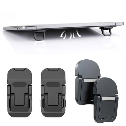 Adjustable Foldable Laptop & Keyboard Stand – Aluminum Alloy, Corrosion Resistant, Mini Office Support