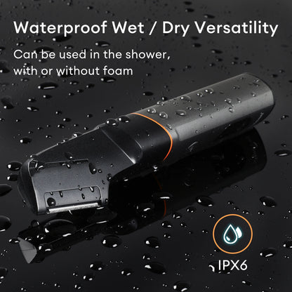 Kensen 3-in-1 Body Hair Trimmer Kit – Pubic Hair Shaver, Nose & Beard Trimmer, IPX6 Waterproof Electric Shaver