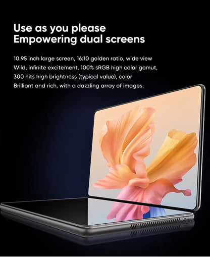 Topton Dual Screen Laptop 10.95" — Intel i3-1215U / N100, IPS Touch, WiFi 6, Windows 11