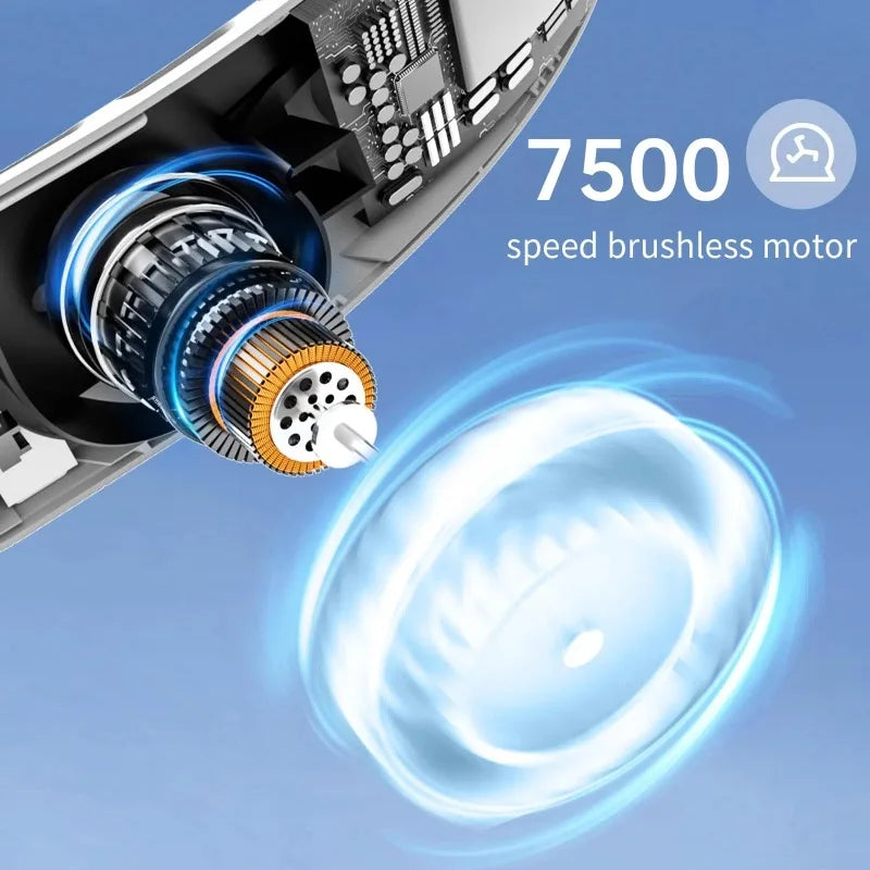 Leafless Portable Neck Fan 4000mAh — 3-Speed, Digital Display, Super Strong Wind, Fast Cooling