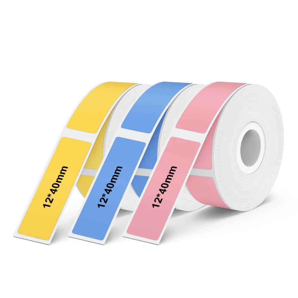 UniPlus D12 Mini Bluetooth Thermal Label Printer – Inkless, Self-Adhesive, iOS/Android