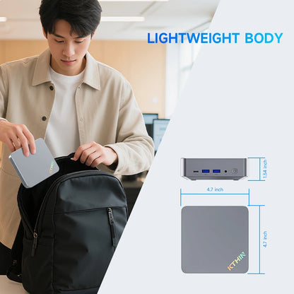 KTHIN OpenClaw Mini PC Intel i5-13600H – DDR5, USB4, 2.5G LAN, WiFi 6, Windows 11