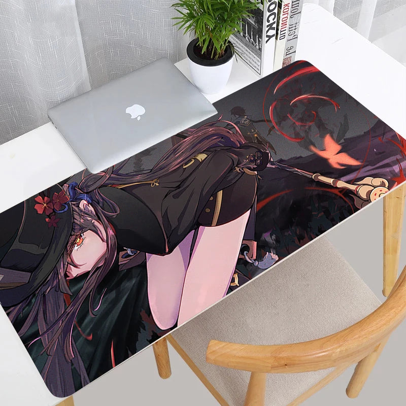 Genshin Impact Anime Gaming Mouse Pad – Large Desk Mat, Multiple Sizes