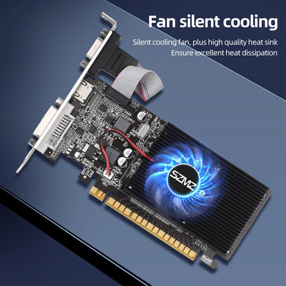 GT210 1GB Graphics Card | DVI VGA HDMI | Low Profile | PCIe 2.0 | Office & Gaming