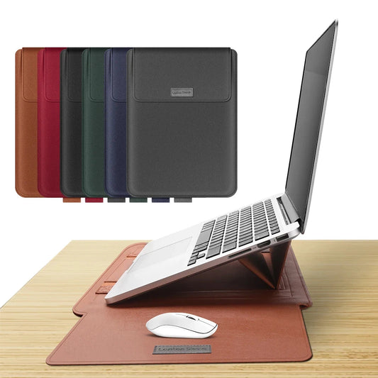 Laptop Sleeve Bag for MacBook Air 13 M4/M3/M2/M1, Pro 13/14/16, Huawei, ASUS, Dell – 11–16", PU Leather