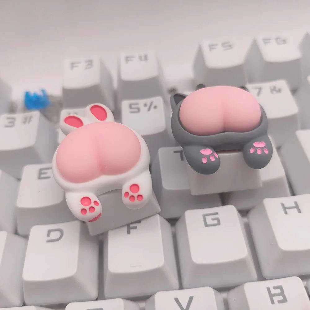 Cat Paw Butt Key Cap Animal Keycaps For Mechanical Gaming Keyboard Custom ESC Keycap Cherry Mx Switch For PC Gift For Birthday